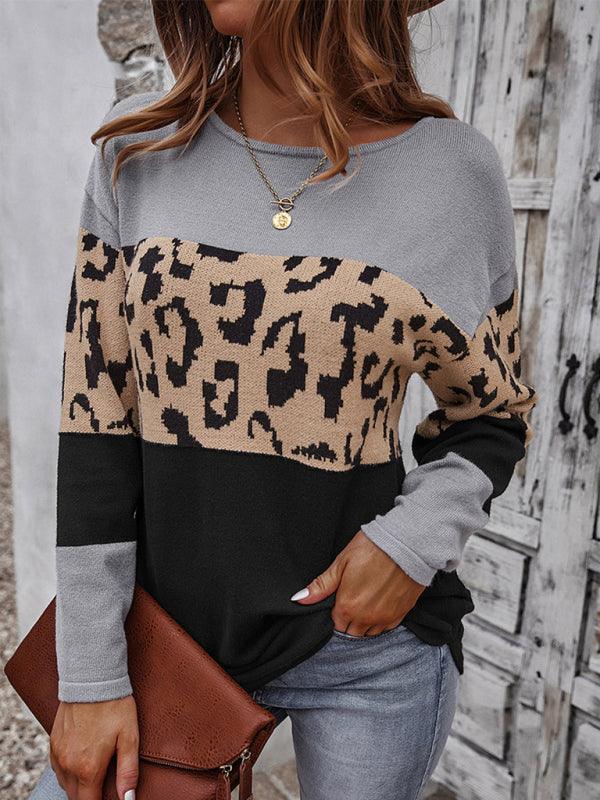 Wild Print Women Sweater Top