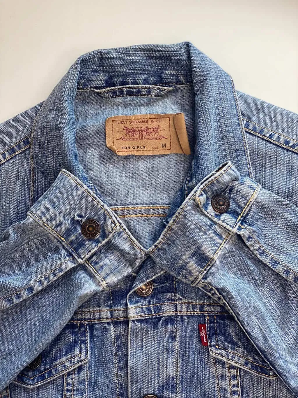 Women’s vintage Levis for girls blue denim jacket – XS / Small