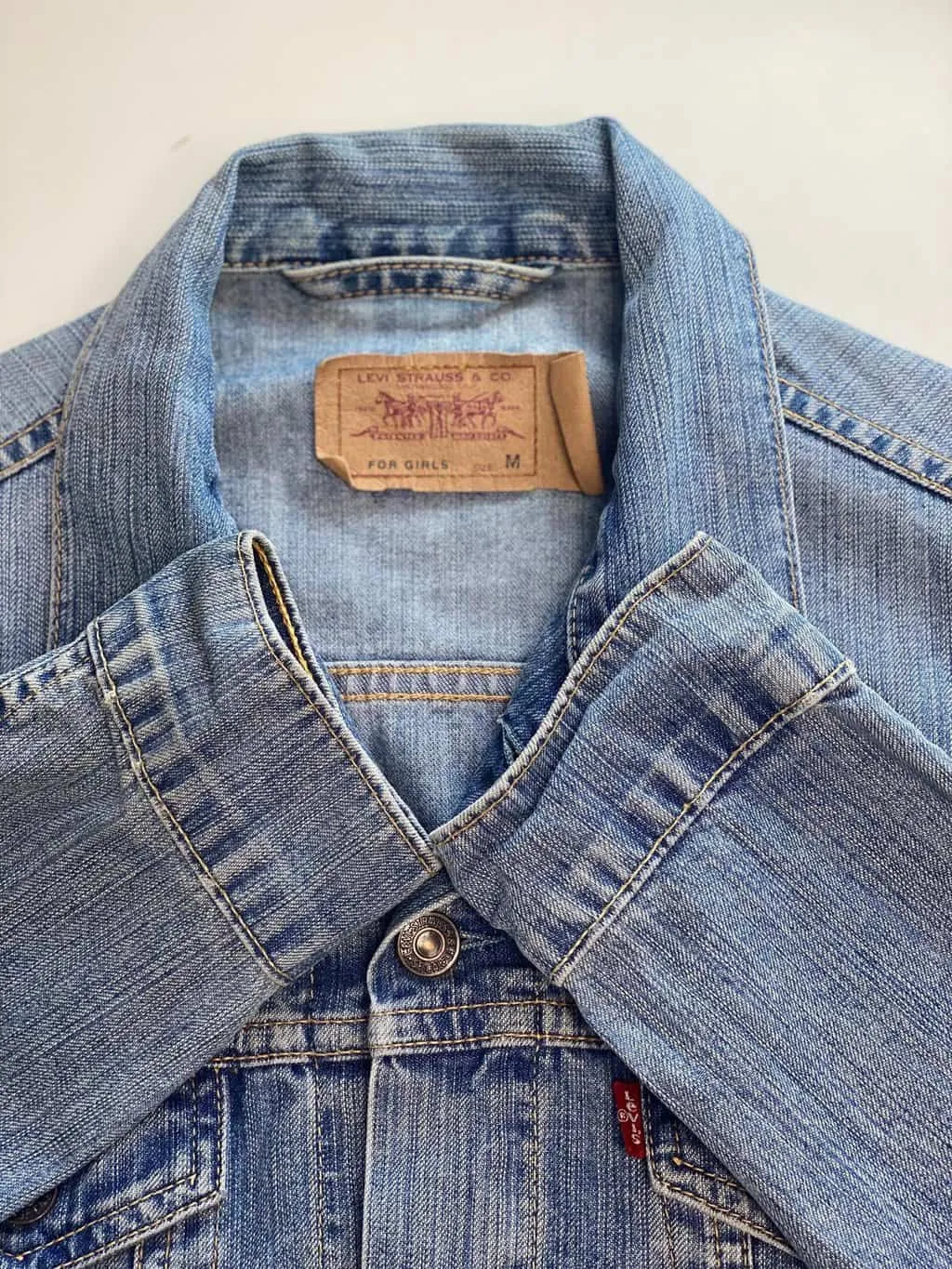 Women’s vintage Levis for girls blue denim jacket – XS / Small