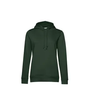 Womens/ladies organic hoodie asphalt B&C