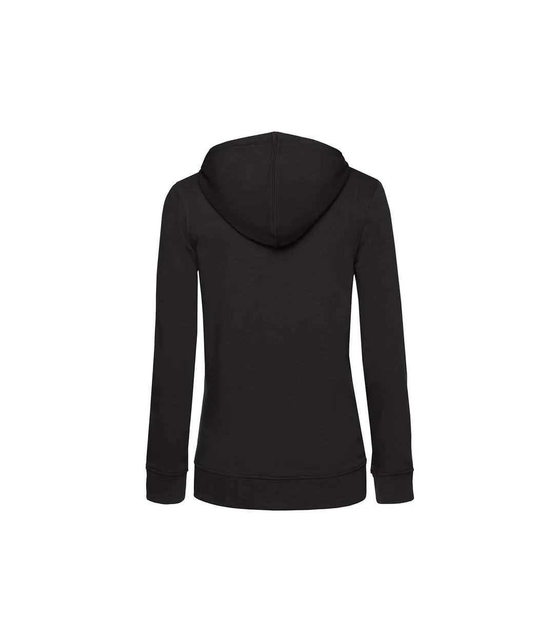 Womens/ladies organic hoodie black B&C