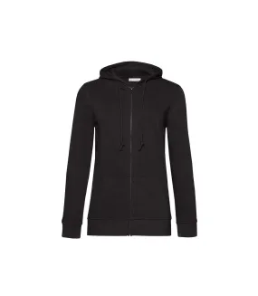 Womens/ladies organic hoodie black B&C