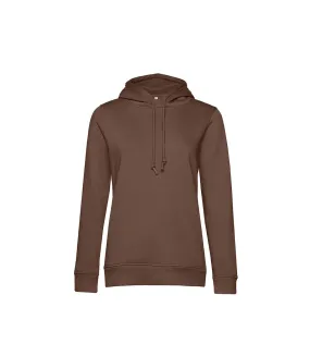 Womens/ladies organic hoodie sage green B&C