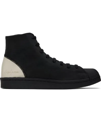 Y-3 Black & Off-White Pro Model Sneakers