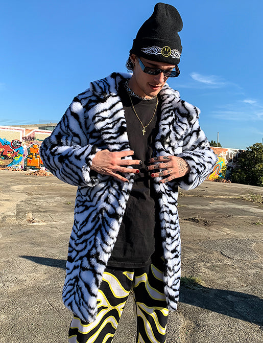 ZEBRA FAUX FUR JACKET  MADE 4 U 