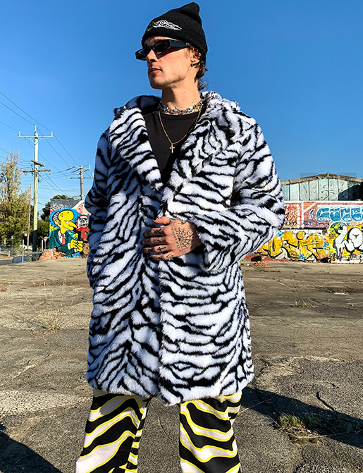 ZEBRA FAUX FUR JACKET  MADE 4 U 