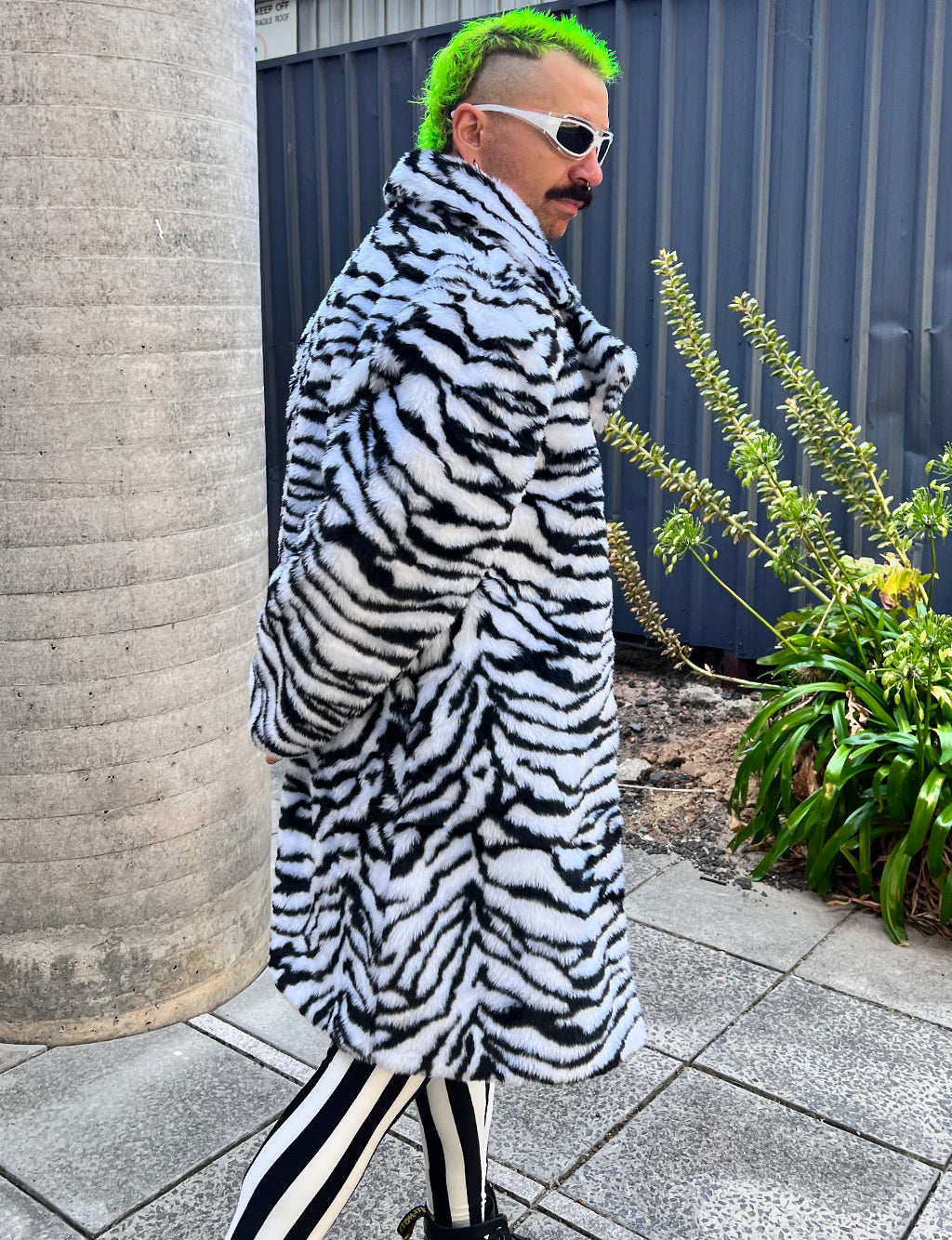 ZEBRA FAUX FUR JACKET  MADE 4 U 