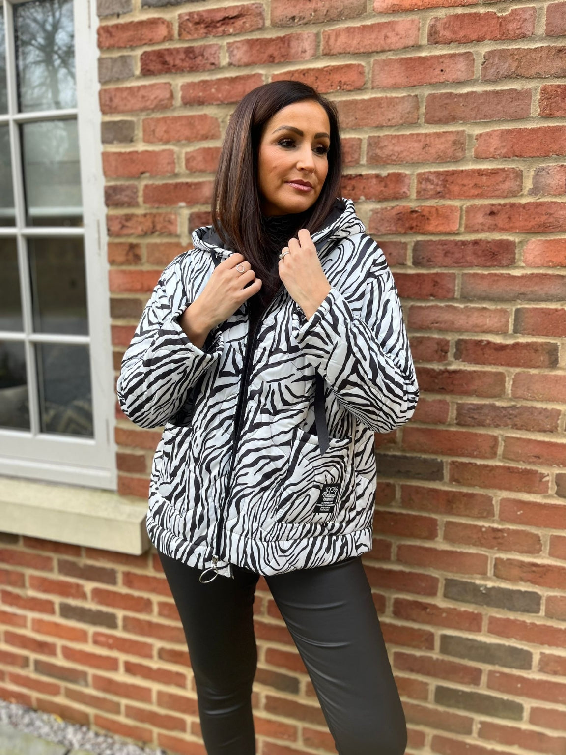 Zebra Quilted Coat Bobbi